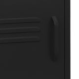 Nightstands 2 pcs Black 35x35x51 cm Steel 3095221