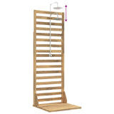 Outdoor Shower 205.5 cm Solid Acacia Wood and Stainless Steel 903119