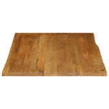 Table Top 90x80x3.8 cm Live Edge Solid Wood Mango 370795