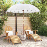 Balinese Parasol with Base Cream 215 x 215 x 260 cm 3356883
