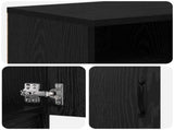 Electric Fireplace Black Oak 165 x 28.5 x 47 cm Engineered wood 8021184