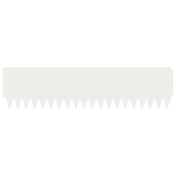 Lawn Edging 20 pcs 103 x 25 cm Steel White 8008395