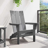 Folding Adirondack Chair Light Grey 80.5 x 74.5 x 92 cm HDPE 42006620