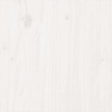 Bed Frame without Mattress White Solid Wood 90x190 cm Single Single 815010