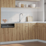 Sink Bottom Cabinet Lyon Artisan Oak 80x46x81.5 cm Engineered Wood 856078