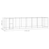 Outdoor Dog Kennel Galvanised Steel 16.94 m 3082310