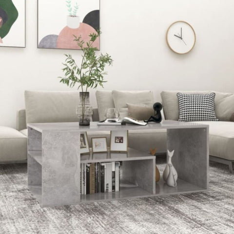Coffee Table Concrete Grey 100x50x40 cm Engineered Wood 806925