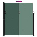 ZNTS Retractable Side Awning Dark Green 220x300 cm 4004380