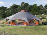 Family Tent Grey and Orange 10-Person 42017393