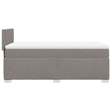 Box Spring Bed with Mattress Taupe 90x200 cm Fabric 3285775