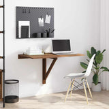 Folding Wall Table Brown Oak 100x60x56 cm Engineered Wood 342652
