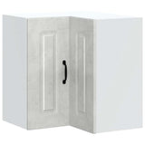 Kitchen Wall Corner Cabinet Kalmar Concrete Grey Engineered Wood 853621