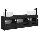 Bathroom Cabinet Set 3 pcs Black 49 x 44.5 x 66 cm 3405768
