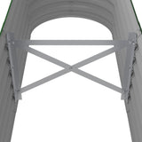 Garden Raised Bed Galvanised Steel 152x40x36 cm Green 318868