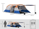 Two Man Two-Room Tent, with Porch and Accessories - Orange T3398P552671