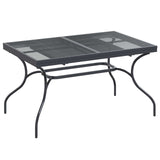 Garden Dining Set 7 pcs Anthracite 212 x 90 x 76 cm 3429146