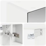 Bathroom Mirror Cabinet White 80 x 14.5 x 70 cm Engineered wood 889103