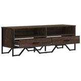 TV Cabinet Brown Oak 122x34x41 cm Engineered Wood 848583