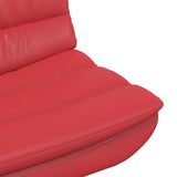 Swivel Chair Red 63 x 75 x 76 cm PU 42007343