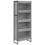 Book Cabinet Grey Sonoma 60 x 30 x 155 cm Engineered Wood 886399