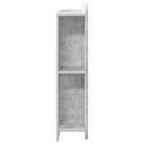 Headboard Cabinet with Storage Concrete Grey Engineered Wood 8001186