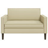 XXL Armchair Cream Faux Leather 42043530