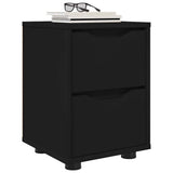 Bedside Tables 2 pcs Black 30.5 x 30 x 43 cm Engineered Wood 888800