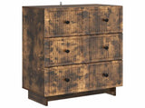Drawer Cabinet Smoked Oak 66 x 34.5 x 90 cm Engineered Wood 893920