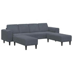 Sofa Set 3 pcs Dark grey Velvet 3335123