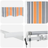 Retractable Awning Multicolour 250 x 200 cm Fabric 3329413
