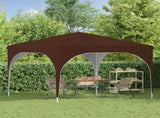 Pop-up Party Tent 290 x 290 x 245 cm Brown 42019852