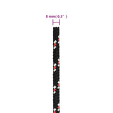 Boat Rope Black 8 mm 250 m Polypropylene 152345