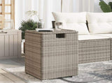 Propane Tank Cover Table Grey 40x40x60 cm Poly Rattan 366296