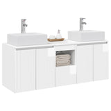 Bathroom Cabinet Set 3 pcs High Gloss White 49.5 x 41 x 62.5 cm 3405651