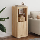 Sideboard with LED Lights Sonoma Oak 41x37x100 cm 836646