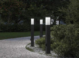 Bollard Lights with Outlet 3 pcs 80 cm Black IP44 4006086