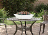 Garden Planter 5 pcs White 40 x 40 x 15 cm Cold-rolled Steel 873813