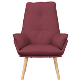Armchair Wine Red 69 x 74 x 93 cm Fabric 42001853
