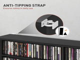 16-Compartment Media Shelf - Black T3398P344743