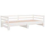 Pull-out Day Bed without Mattress White 90x190 cm 814655