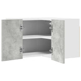 Hanging Cabinet Concrete Grey and White 57 x 57 x 40 cm 884189