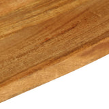 ZNTS Table Top Live Edge 90x40x2.5 cm Solid Wood Mango 370539