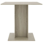 Dining Table Sonoma Oak 80x80x75 cm Engineered Wood 800255