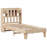 Bed Frame without Mattress 75x190 cm Small Single Solid Wood Pine 3308867
