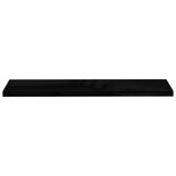 Floating Wall Shelves 2 pcs High Gloss Black 120x23.5x3.8 cm MDF 323779