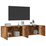 TV Cabinets Wall-mounted 2 pcs Old Wood 80x30x41 cm 857667