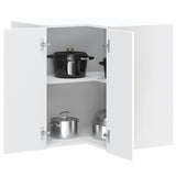 Kitchen Wall Corner Cabinet Kalmar White Engineered Wood 853617