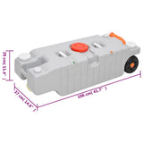 Wheeled Water Tank for Camping 75 L Grey 154412