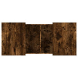 Coffee Table Smoked Oak 80x55x40 cm Engineered Wood 840867