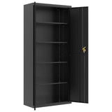 File Cabinet Black 90x40x200 cm Steel 339762